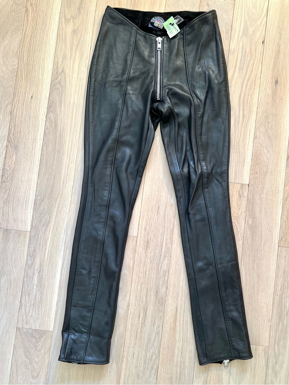 Agatha Blois Custom Leather New York City Women’s Biker Motorcycle Pants Size 27